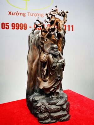 Bồ Đề Đạt Ma Về Tây Thiên Gỗ Trắc