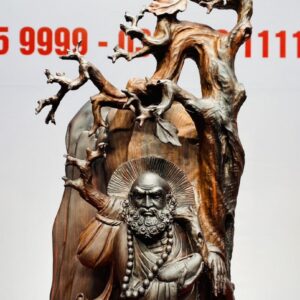 Bồ Đề Đạt Ma Về Tây Thiên Gỗ Trắc