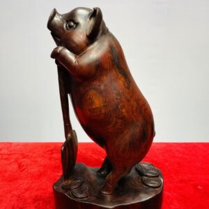 Heo Cày Cuốc Gỗ Trắc