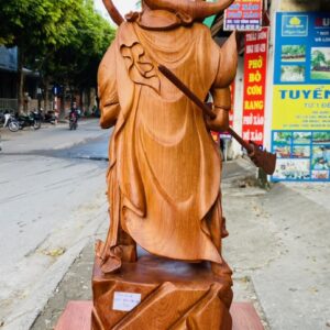 Quan Công Cầm Đao Gỗ Hương