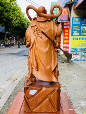 Quan Công Cầm Đao Gỗ Hương
