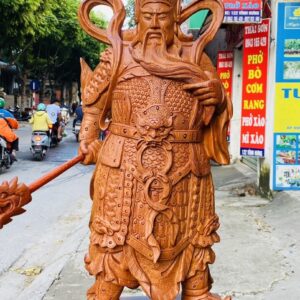 Quan Công Cầm Đao Gỗ Hương
