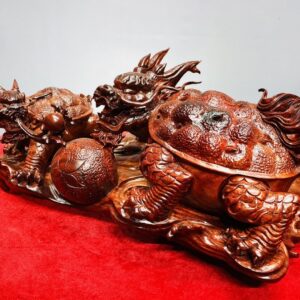 Song Long Quy Nhả Ngọc Gỗ Tử Đàn