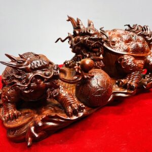 Song Long Quy Nhả Ngọc Gỗ Tử Đàn