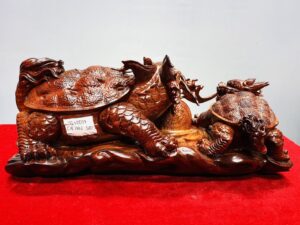 Song Long Quy Nhả Ngọc Gỗ Tử Đàn