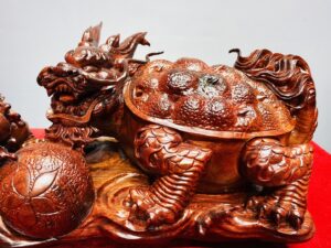 Song Long Quy Nhả Ngọc Gỗ Tử Đàn