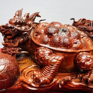 Song Long Quy Nhả Ngọc Gỗ Tử Đàn
