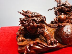 Song Long Quy Nhả Ngọc Gỗ Tử Đàn