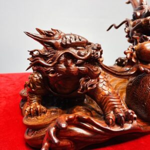 Song Long Quy Nhả Ngọc Gỗ Tử Đàn