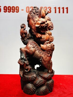 Song Nghê Vờn Cầu Gỗ Trắc