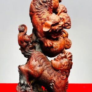 Song Nghê Vờn Cầu Gỗ Trắc
