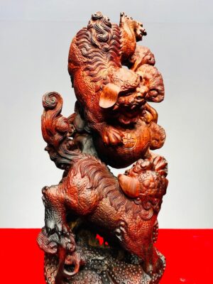Song Nghê Vờn Cầu Gỗ Trắc