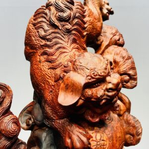 Song Nghê Vờn Cầu Gỗ Trắc