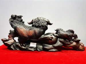 Nghê Mẫu Tử Bình Hồ Lô Gỗ Trắc