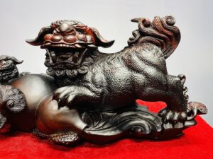 Nghê Mẫu Tử Bình Hồ Lô Gỗ Trắc