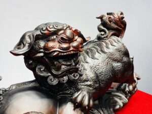 Nghê Mẫu Tử Bình Hồ Lô Gỗ Trắc