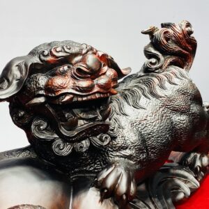 Nghê Mẫu Tử Bình Hồ Lô Gỗ Trắc