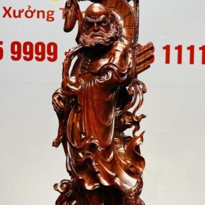 Đạt Ma Khất Thực Đứng Rồng Nhất Ngọc Gỗ Tử Đàn