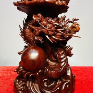 Đạt Ma Khất Thực Đứng Rồng Nhất Ngọc Gỗ Tử Đàn