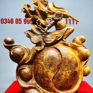 Đạt Ma Múa Võ Thái Cực Đồ Gỗ Nu Ngọc Am