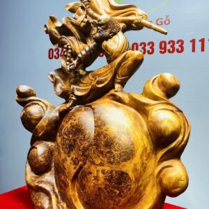 Đạt Ma Múa Võ Thái Cực Đồ Gỗ Nu Ngọc Am