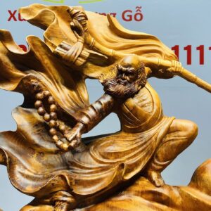Đạt Ma Múa Võ Thái Cực Đồ Gỗ Nu Ngọc Am