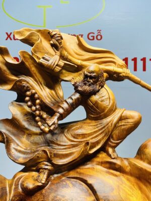Đạt Ma Múa Võ Thái Cực Đồ Gỗ Nu Ngọc Am