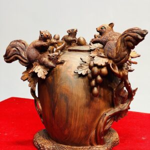 Bình Nho Ngũ Sóc Gỗ Sưa
