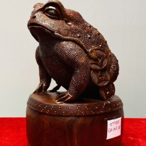 Thiềm Thừ Đứng Trống Gỗ Tử Đàn
