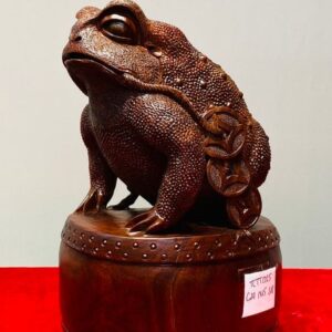 Thiềm Thừ Đứng Trống Gỗ Tử Đàn
