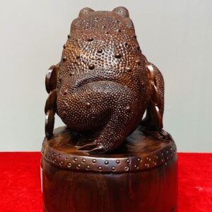 Thiềm Thừ Đứng Trống Gỗ Tử Đàn