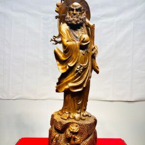Đạt Ma Khất Thực Gỗ Bách Xanh