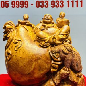 Di Lạc Nhị Tiểu Ngồi Bao Tiền Gỗ Nu Ngọc Am