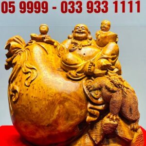 Di Lạc Nhị Tiểu Ngồi Bao Tiền Gỗ Nu Ngọc Am