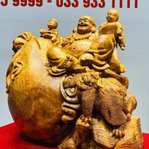 Di Lạc Nhị Tiểu Ngồi Bao Tiền Gỗ Nu Ngọc Am