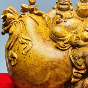 Di Lạc Nhị Tiểu Ngồi Bao Tiền Gỗ Nu Ngọc Am