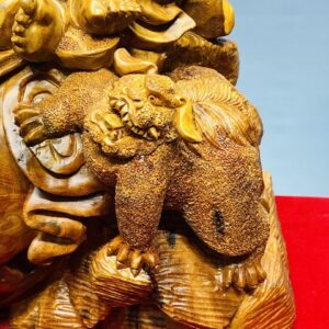 Di Lạc Nhị Tiểu Ngồi Bao Tiền Gỗ Nu Ngọc Am