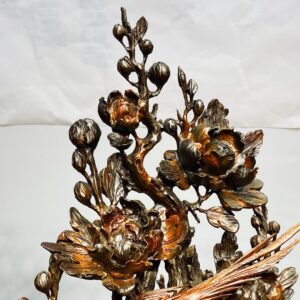Chậu Hoa Phù Dung Chim Trĩ Gỗ Trắc