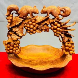 Giỏ Nho Sóc Gỗ Hương