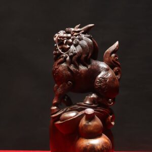 Hoả Kỳ Lân Trấn Bao Tiền Gỗ Nu Tử Đàn