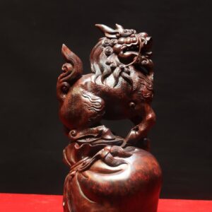 Hoả Kỳ Lân Trấn Bao Tiền Gỗ Nu Tử Đàn