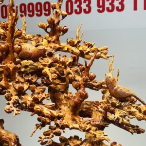 Bình Hoa Mai Gỗ Hương