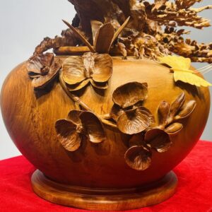 Bình Hoa Mai Gỗ Hương