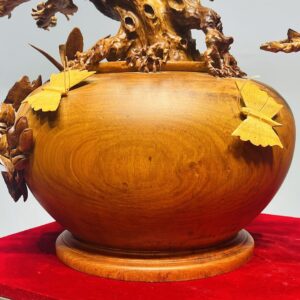 Bình Hoa Mai Gỗ Hương