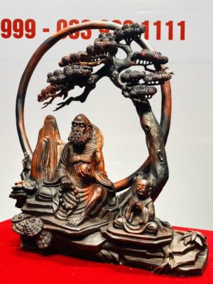 Đạt Ma Khất Thực Nhất Tiểu Cây Tùng Gỗ Trắc