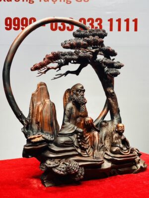 Đạt Ma Khất Thực Nhất Tiểu Cây Tùng Gỗ Trắc