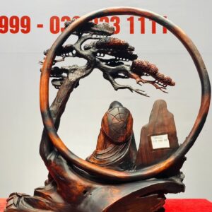 Đạt Ma Khất Thực Nhất Tiểu Cây Tùng Gỗ Trắc