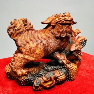 Nghê Mẫu Tử Gỗ Trắc
