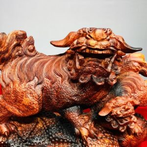 Nghê Mẫu Tử Gỗ Trắc