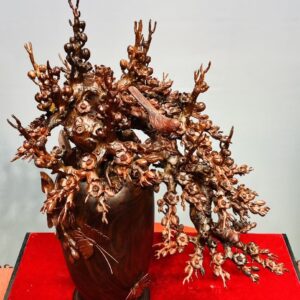 Bình Hoa Mai Gỗ Tử Đàn